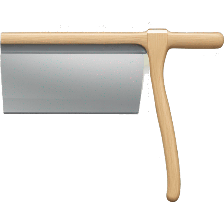 squeegee with long wooden handle emoji