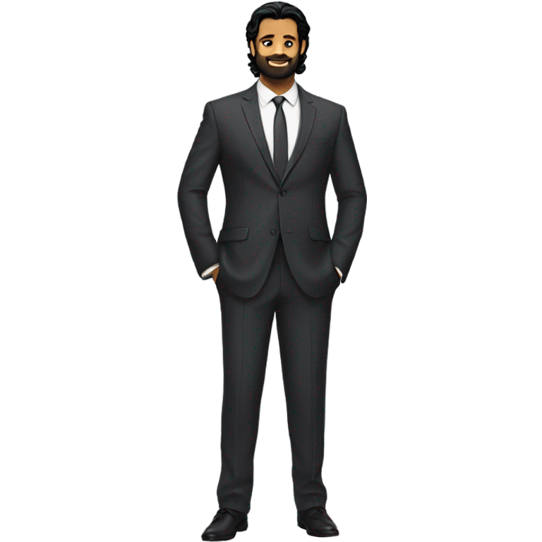 Prabhas in suit standing emoji