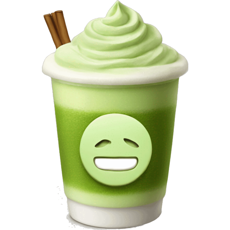 pretty matcha latte emoji