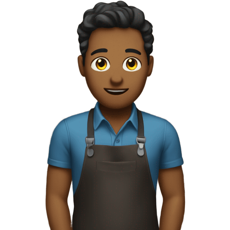 Working at the cafe as a barista emoji