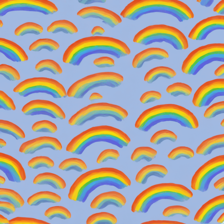 Rainbow with no colour  emoji