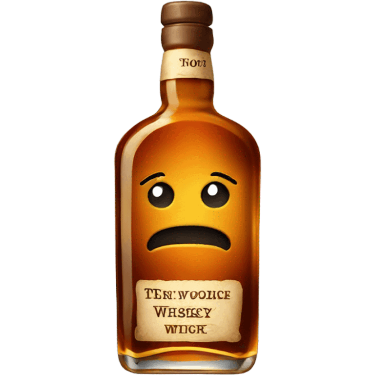 bottle of whiskey emoji