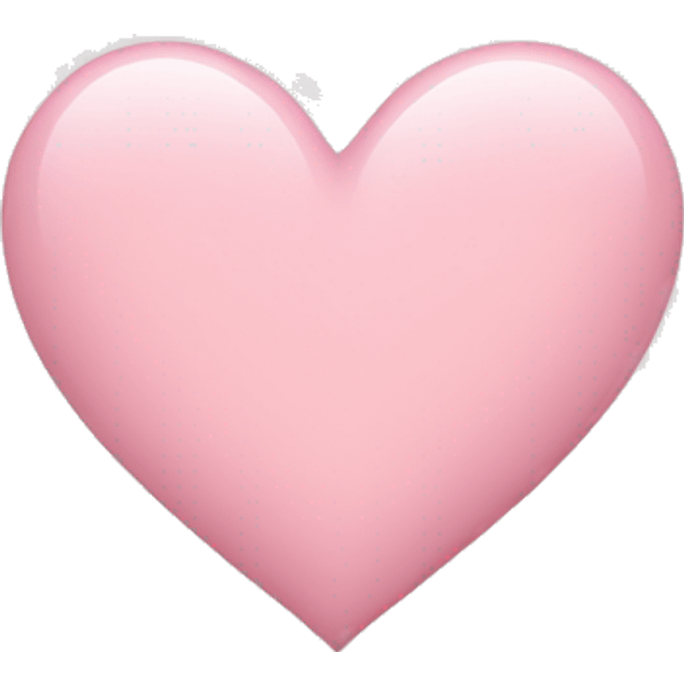 Light pink heart  emoji