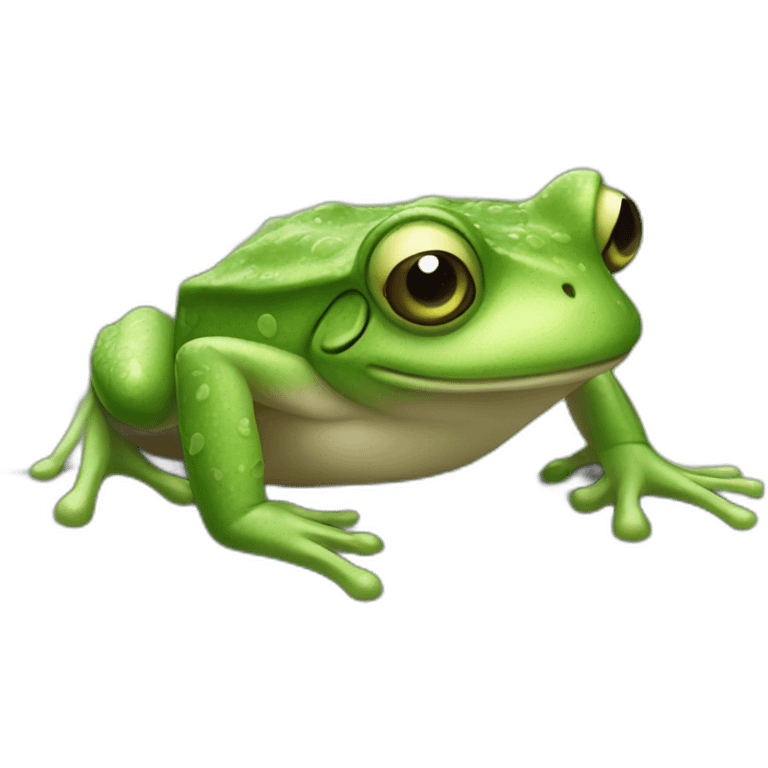 Grenouille choqué emoji