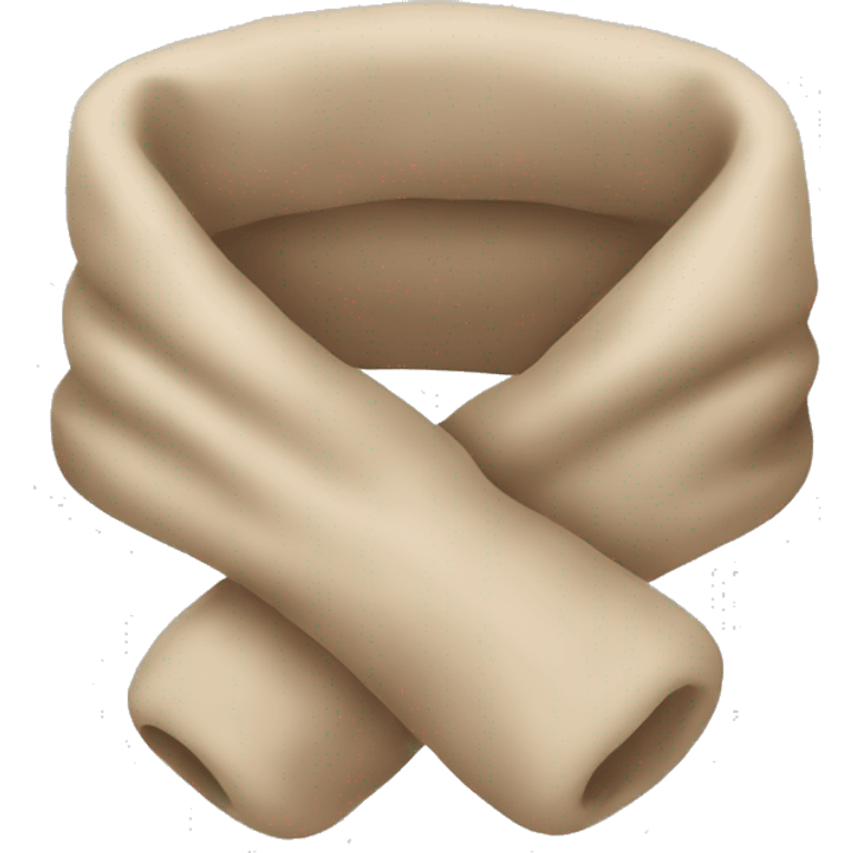 beige muffler emoji