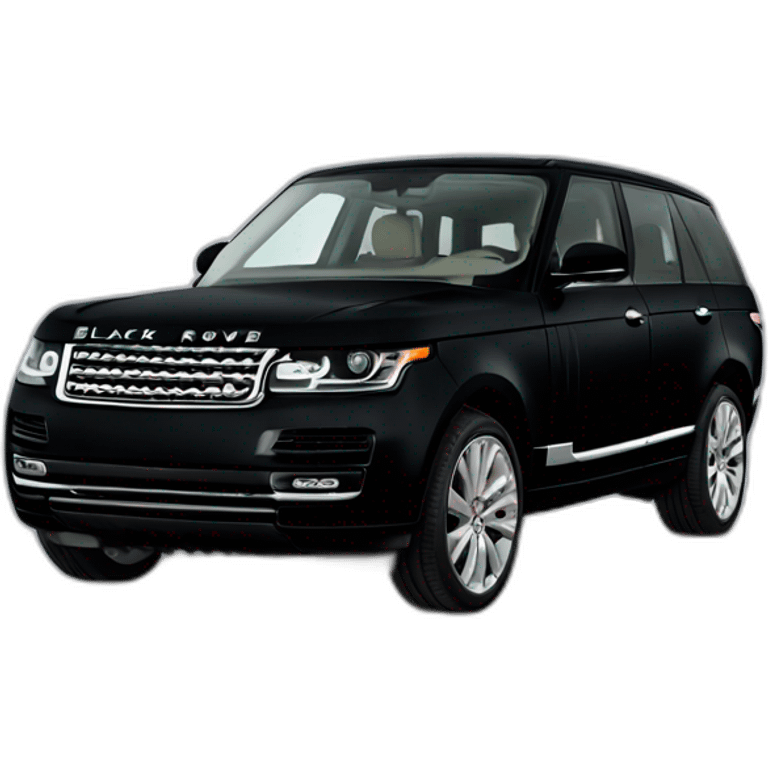 black range rover emoji