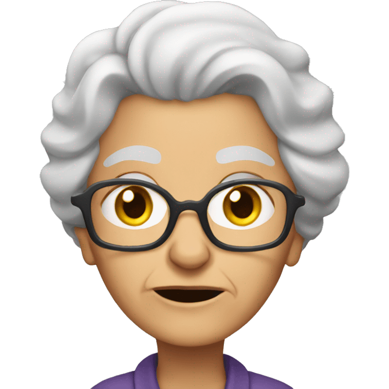 old lady arrested emoji