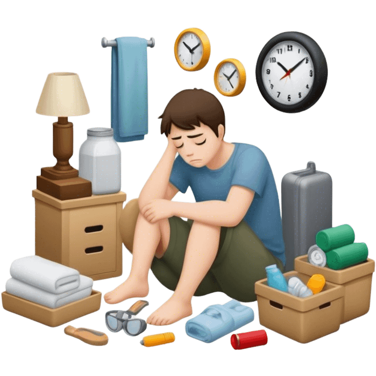 The tiresome life of living alone emoji