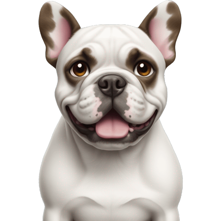 French bull dog blue emoji