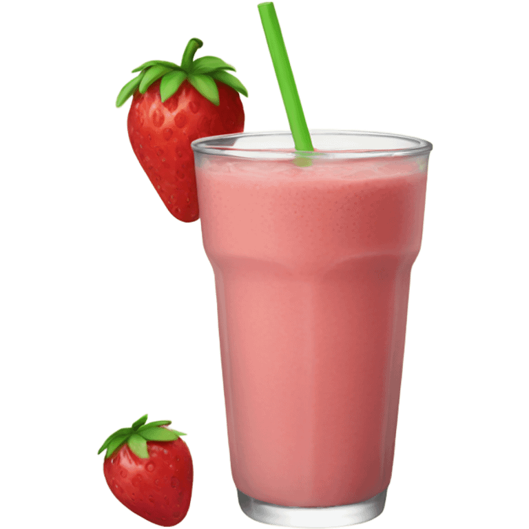 Licuado de frutilla emoji