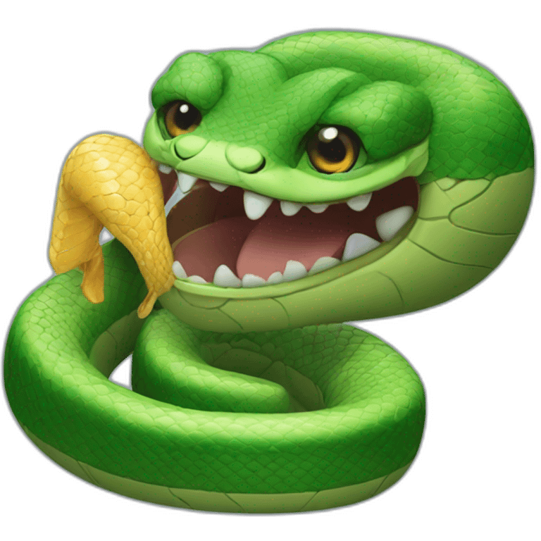 snake eating itself emoji