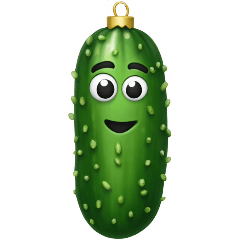 Christmas pickle emoji