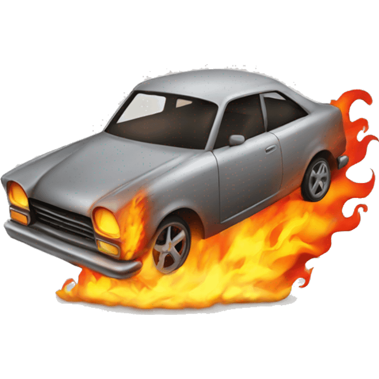 car on fire emoji