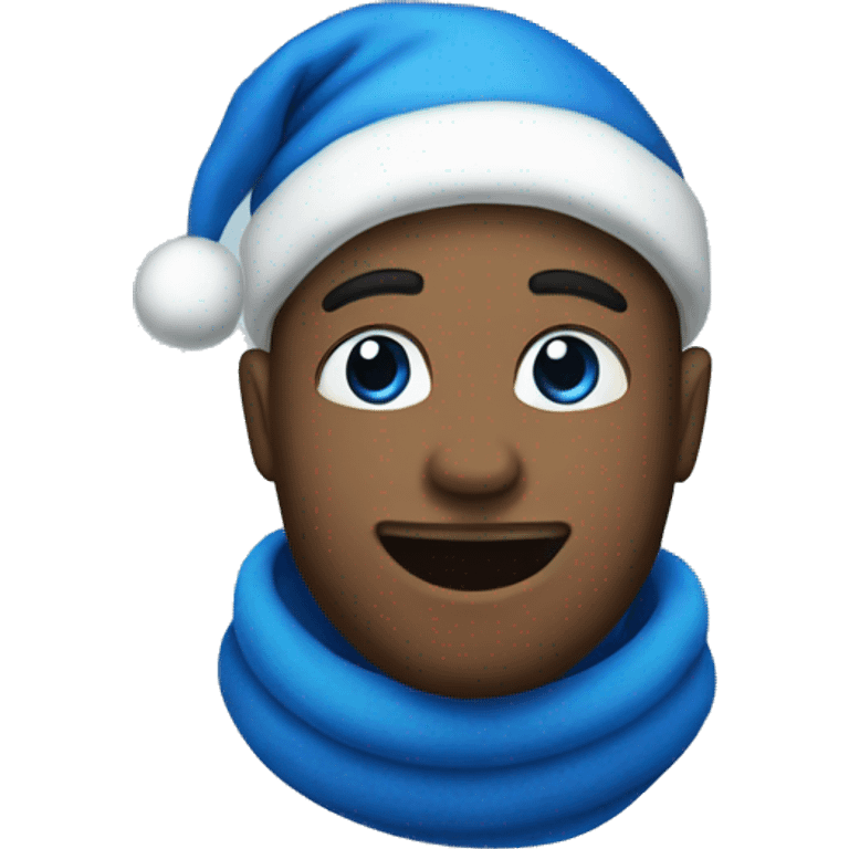 blue christmas  emoji