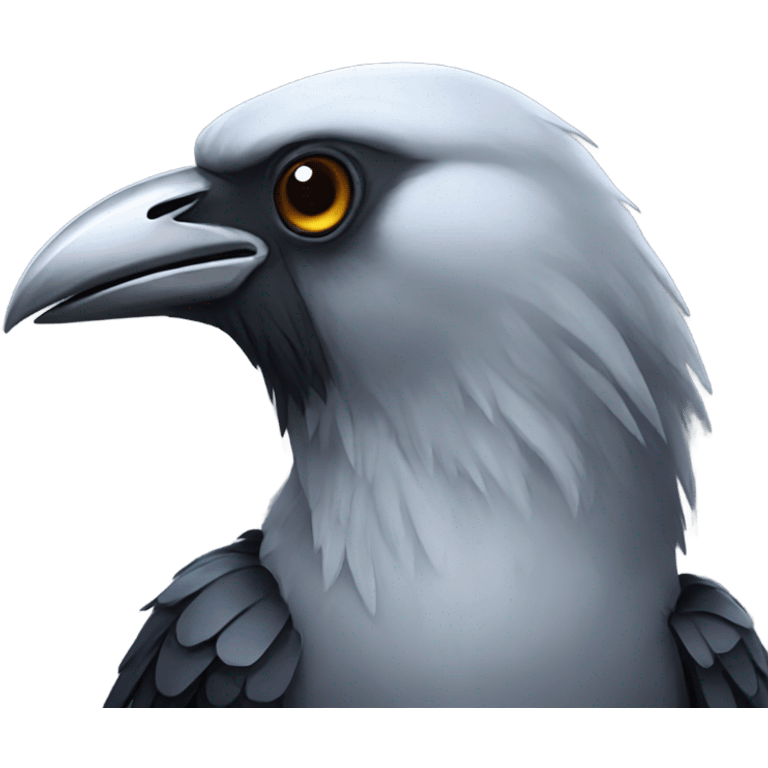 Chrome crow emoji