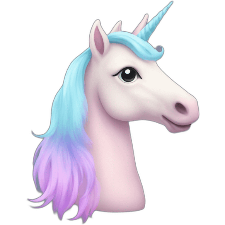 Licorne couleur pastel emoji