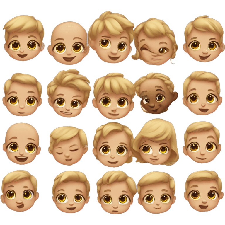 Cute babies  emoji