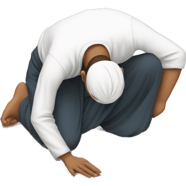 Muslim doing Sujood emoji