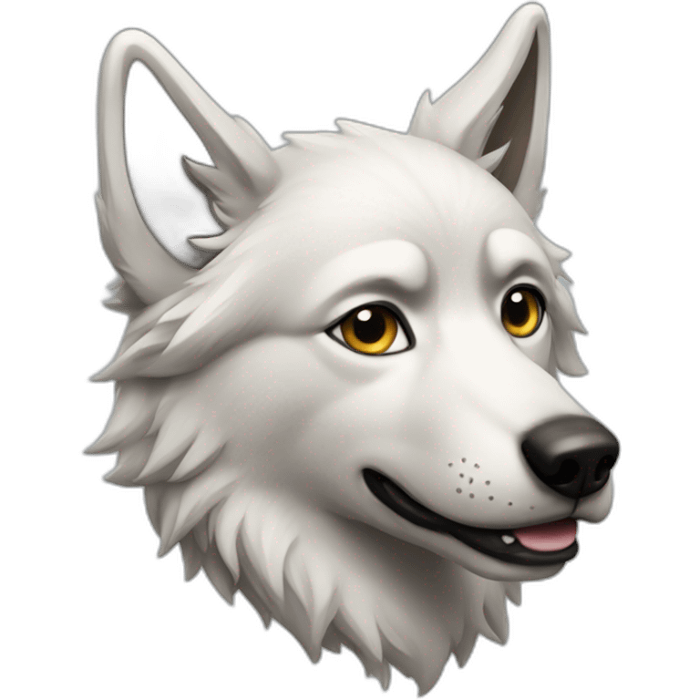 Chien loup emoji