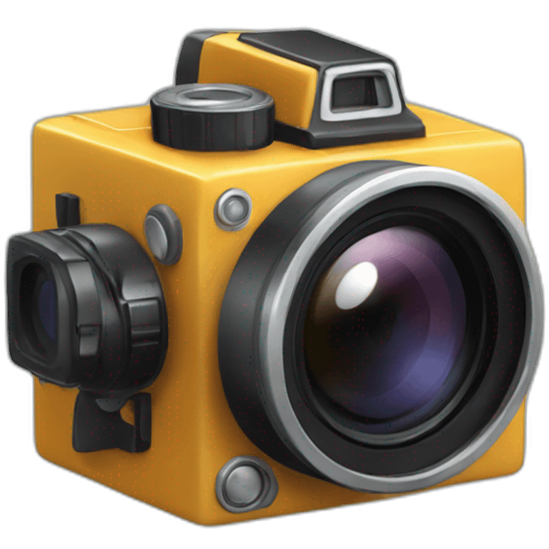 camera dans un cube emoji