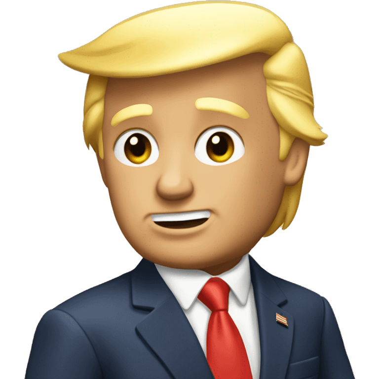 Donald trump golden coin emoji