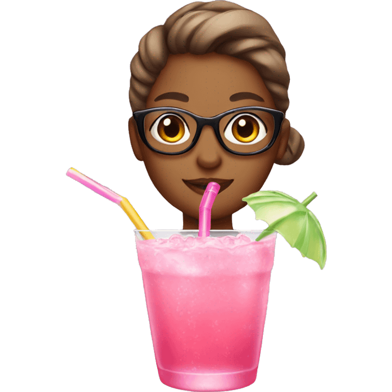 Summer girly pink drink emoji