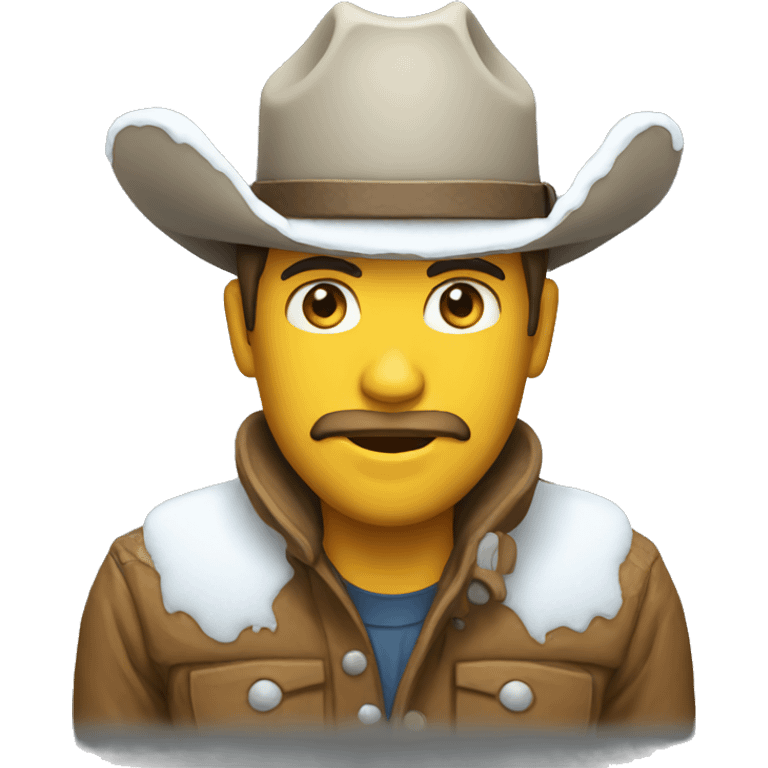 snow cowboy emoji