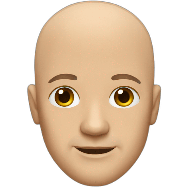 Bald man emoji