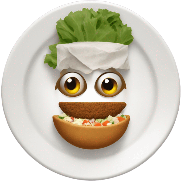 Falafel plate emoji