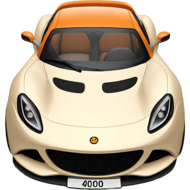 Lotus car orange emoji