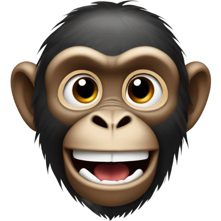 Crazy monkey emoji