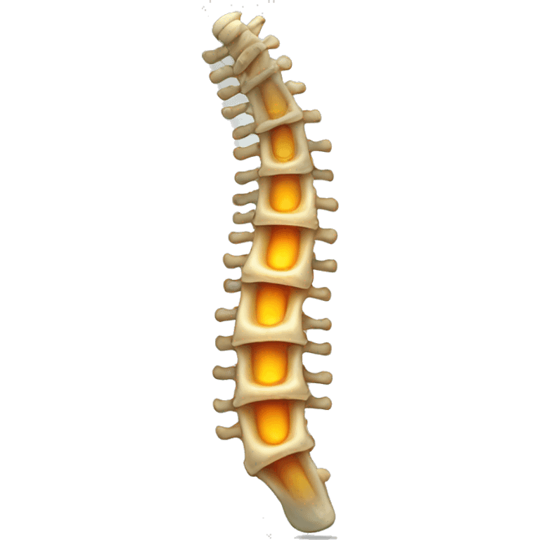 spine with inflamed vertebrae emoji