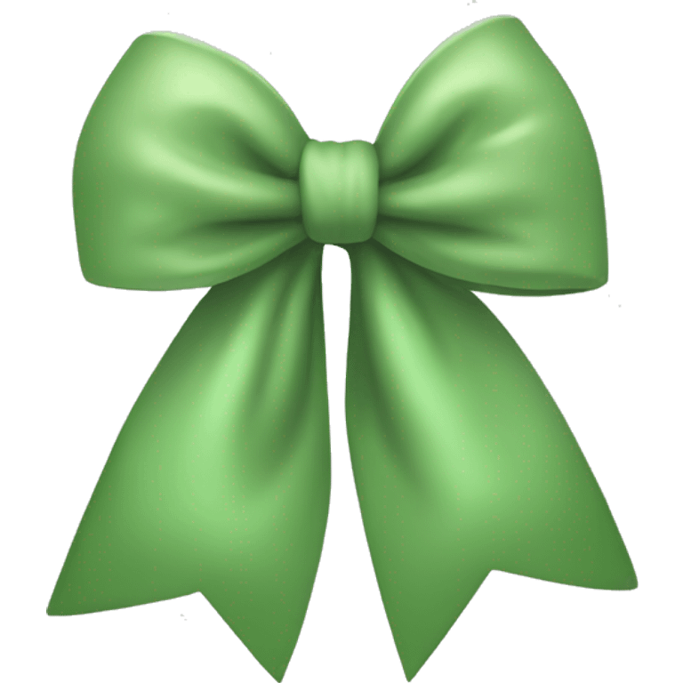 Sage green apple bow emoji emoji