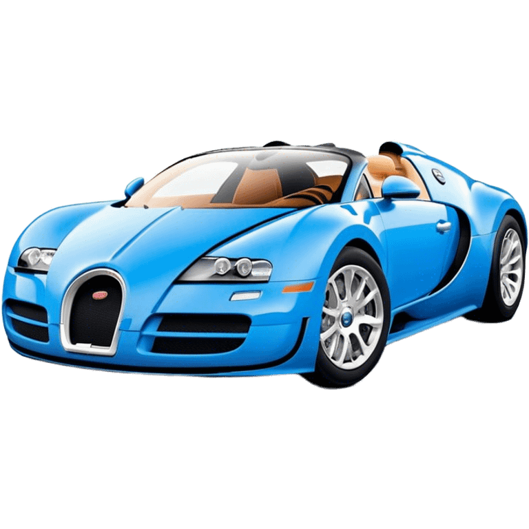 Bugatti Veyron - Bugatti (Model Year: 2020) (Iconic colour: Blue) emoji