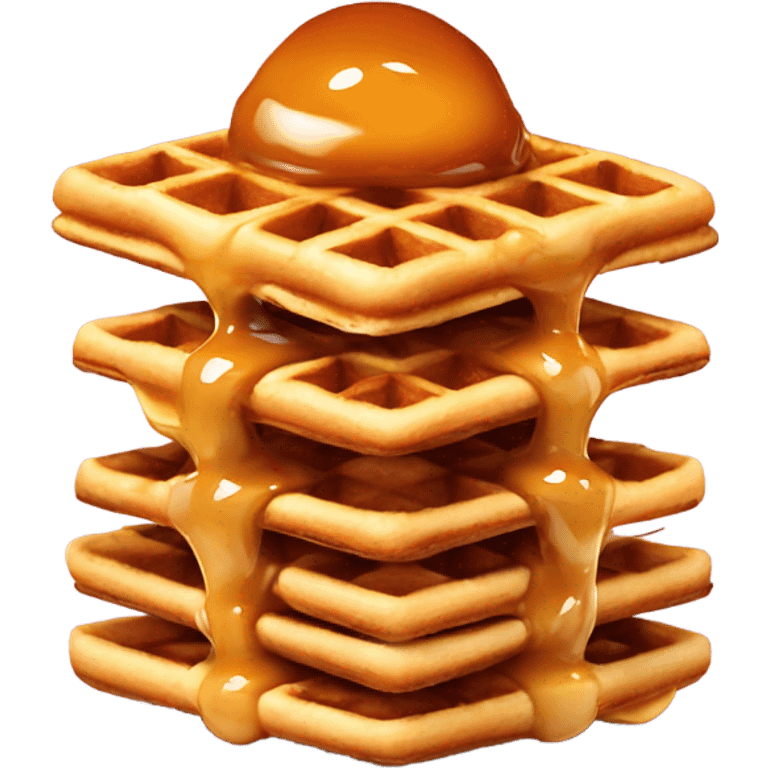 Caramel waffles  emoji