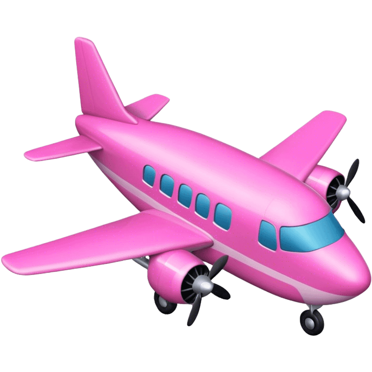 Pink plane emoji