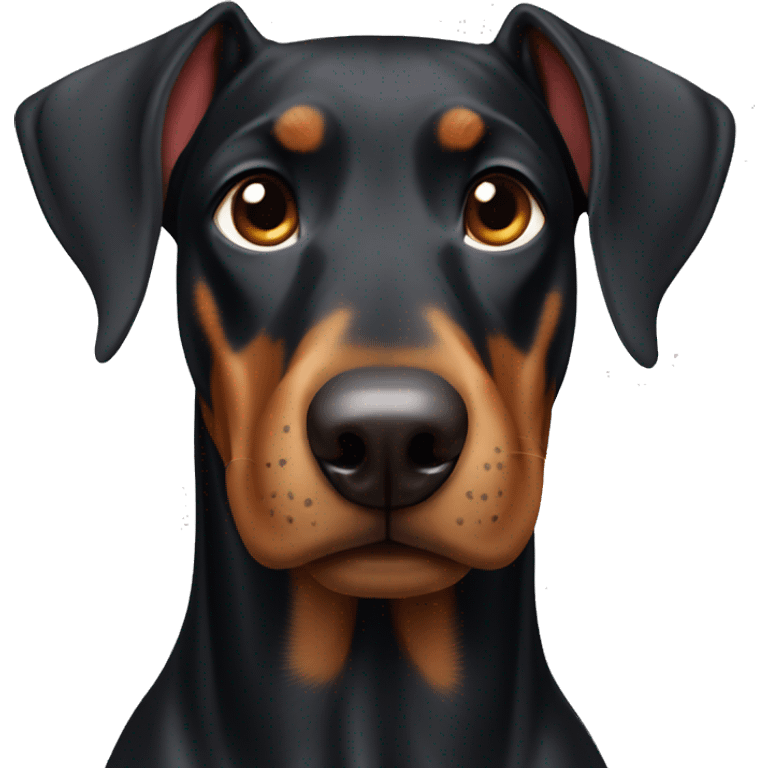 Doberman cute  emoji