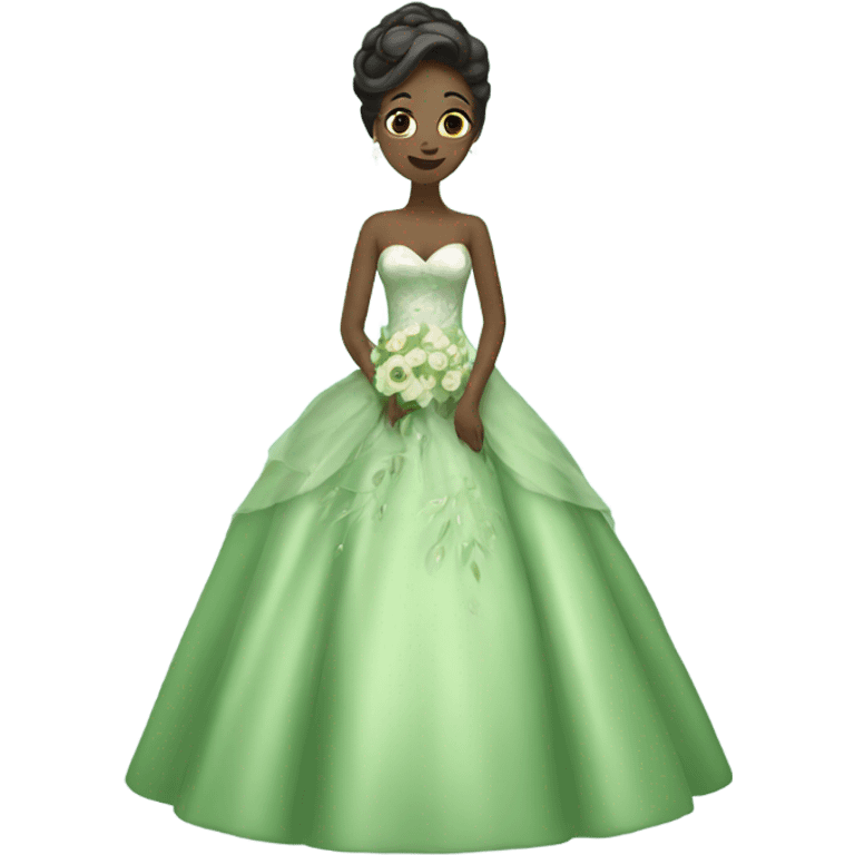 green wedding dress emoji