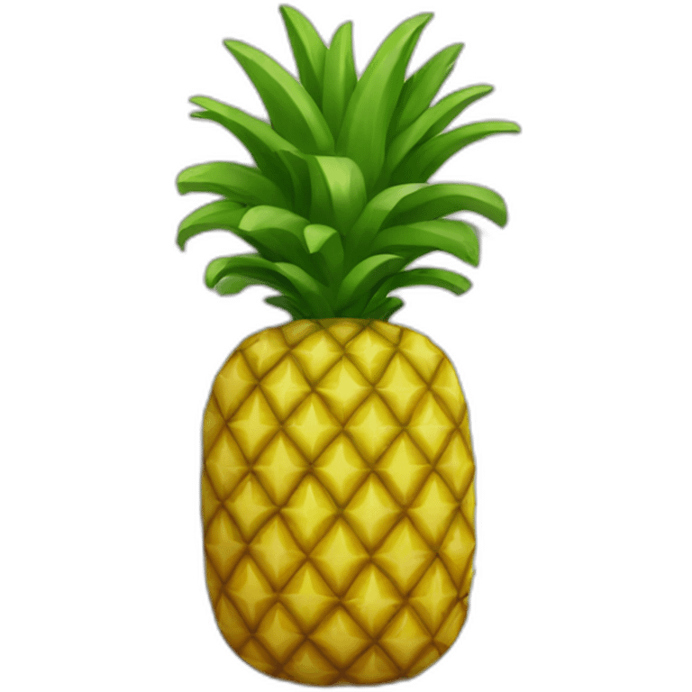 Pineapple and plate emoji