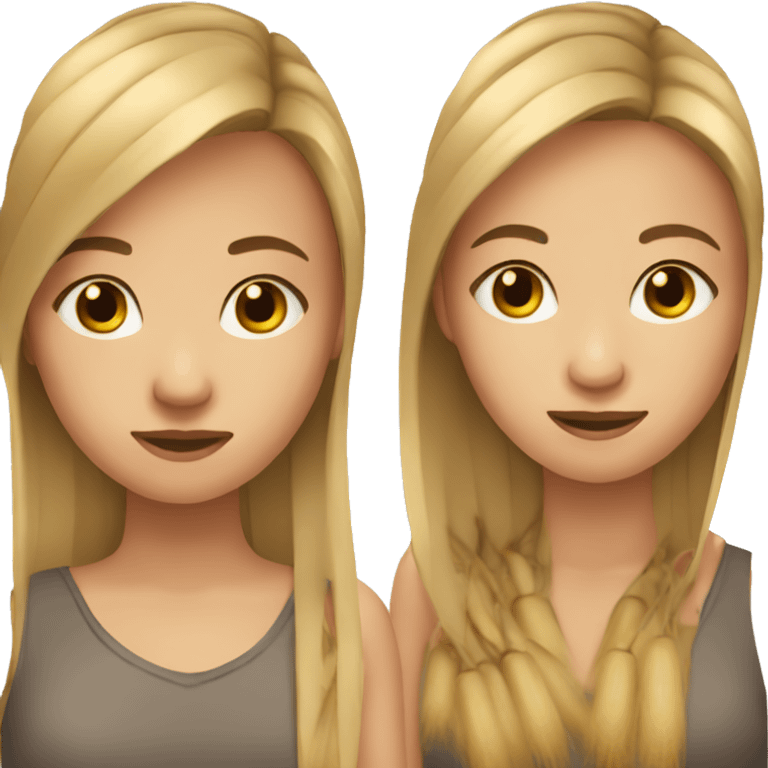 A girl with  long Permanent straight  hair and wheat skin emoji