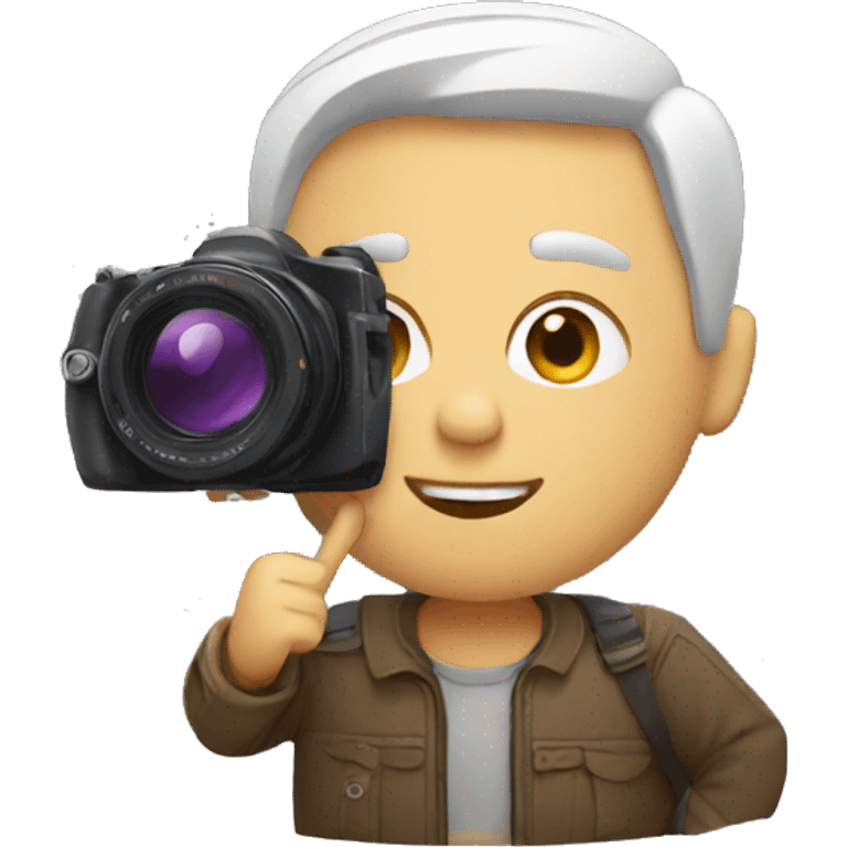 Man with camera  emoji