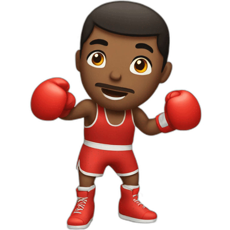 Boxing man emoji