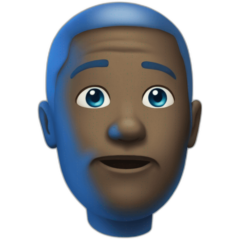 Pousse bleu emoji