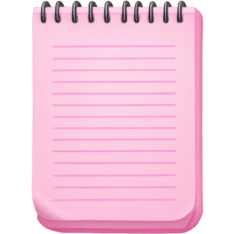 light pink notepad emoji