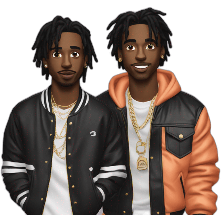 Ken carson rapper with playboi carti rapper emoji