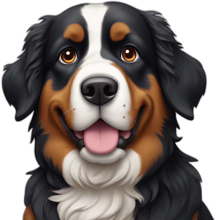 bernese mountaind dog in Lapland emoji