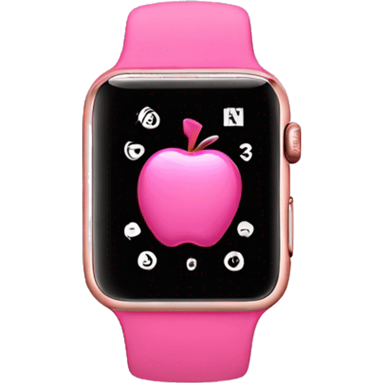 Pink Apple Watch  emoji