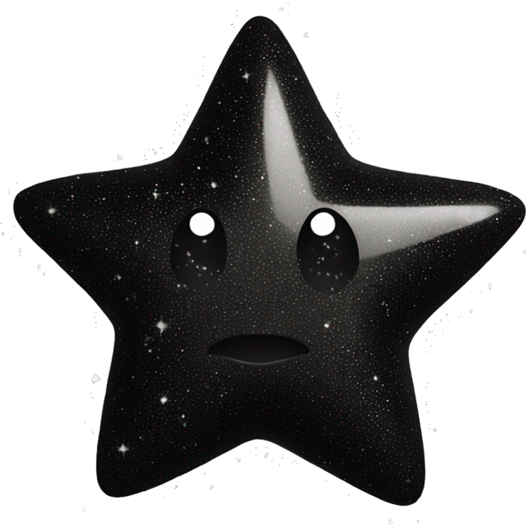 Black glittery star emoji