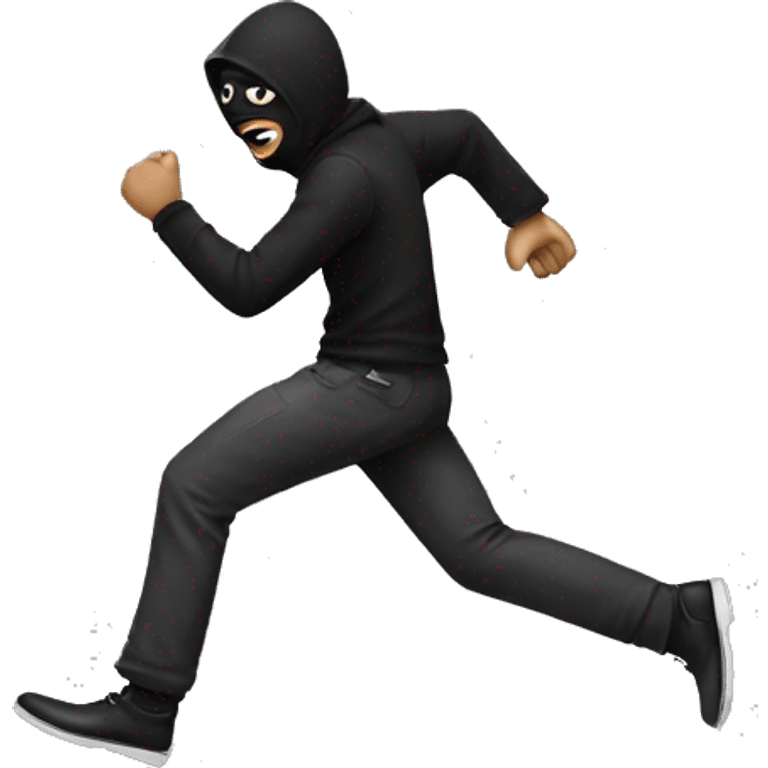 Robber running away emoji