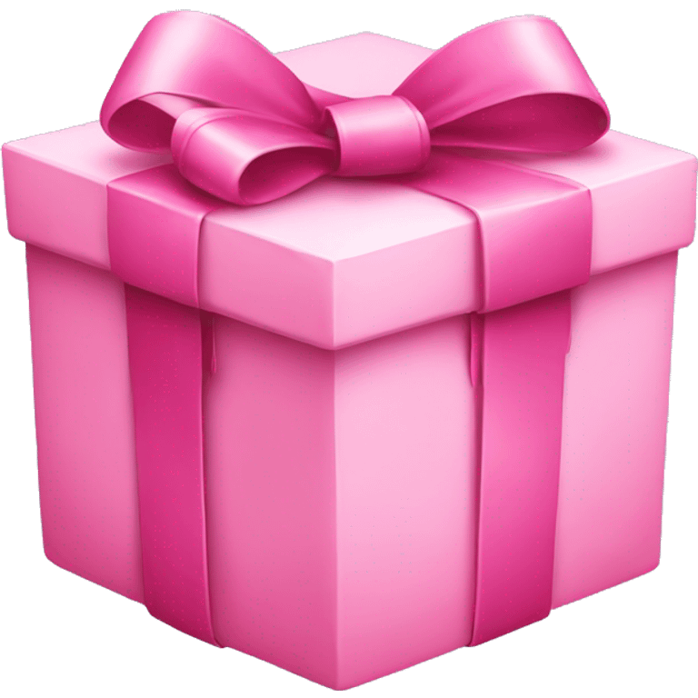 a pink gift with a bow emoji